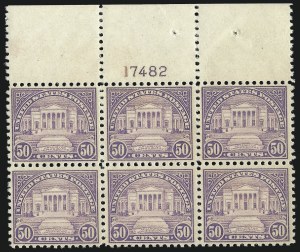 Sale 1093, Lot 532, 1922-25 Issue (Scott 551-573)