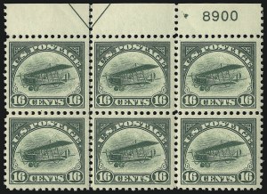 Sale 1093, Lot 580, Air Post Issues, including 24c Jenny Invert (C1-C76a, C3a)