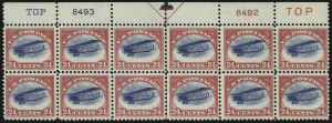Sale 1093, Lot 583, Air Post Issues, including 24c Jenny Invert (C1-C76a, C3a)