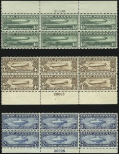 Sale 1093, Lot 592, Air Post Issues, including 24c Jenny Invert (C1-C76a, C3a)