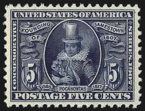 Sale 1093, Lot 77, 1904 Louisiana Purchase, 1907 Jamestown Issues (Scott 323-330)