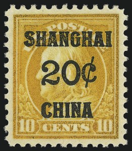 Sale Number 1094, Lot Number 129, Offices in China (Scott K1-K18)