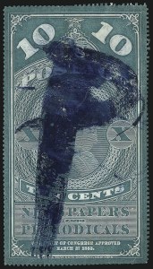 Sale 1094, Lot 161, Newspapers & Periodicals: 1865 Issue and 1875 Reprints (Scott PR1-PR7)