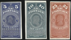 Sale 1094, Lot 164, Newspapers & Periodicals: 1865 Issue and 1875 Reprints (Scott PR1-PR7)