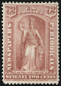 Sale 1094, Lot 177, Newspapers & Periodicals: 1875 Issue (Scott PR9-PR32)