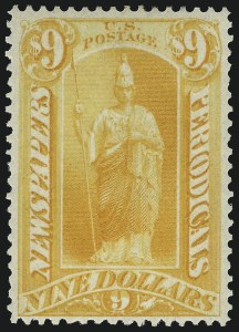 Sale 1094, Lot 188, Newspapers & Periodicals: 1875 Issue (Scott PR9-PR32)