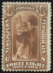 Sale 1094, Lot 195, Newspapers & Periodicals: 1875 Issue (Scott PR9-PR32)