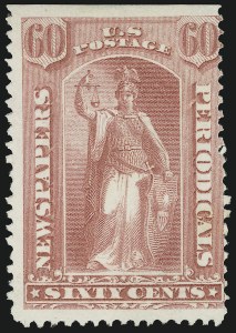 Sale 1094, Lot 215, Newspapers & Periodicals: 1875 Continental Special Printing (Scott PR33-PR48)