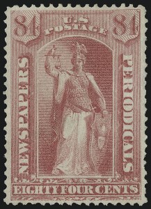 Sale 1094, Lot 218, Newspapers & Periodicals: 1875 Continental Special Printing (Scott PR33-PR48)