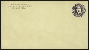 Sale 1094, Lot 343, Postal Stationery and Postal Cards (Scott U, UX, UZ)