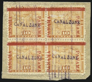 Sale 1094, Lot 354, United States Possessions: Canal Zone