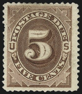 Sale 1094, Lot 45, Postage Due: 1879-91 Issues (Scott J1-J28)
