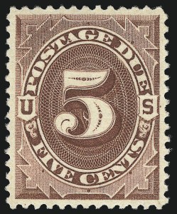 Sale Number 1094, Lot Number 52, Postage Due: 1879-91 Issues (Scott J1-J28)