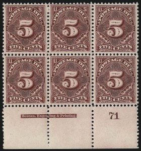 Sale 1094, Lot 76, Postage Due: 1894-1912 Issues (Scott J29-J50)