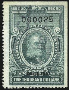 Sale 1096, Lot 1012, Stock Transfer, Wine, Silver Tax, Balance of Revenues