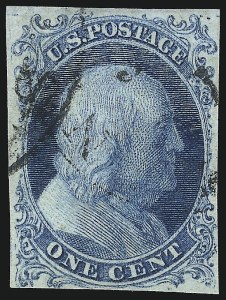 Sale 1096, Lot 11, 1851-56 Issue (Scott 5-17)