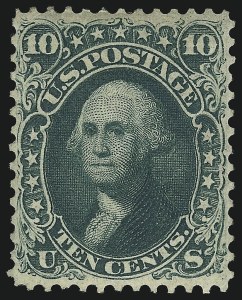 Sale 1096, Lot 112, 1861 First Designs and Colors (Scott 55-62B)
