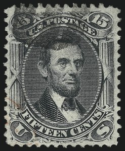 Sale 1096, Lot 176, 1867-68 Grilled Issue, E-F Grills (Scott 86-101)