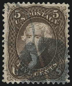 Sale 1096, Lot 183, 1867-68 Grilled Issue, E-F Grills (Scott 86-101)