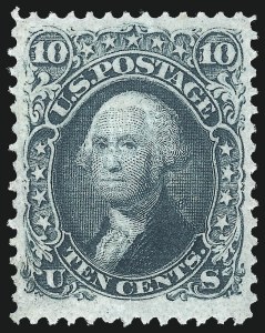 Sale 1096, Lot 184, 1867-68 Grilled Issue, E-F Grills (Scott 86-101)