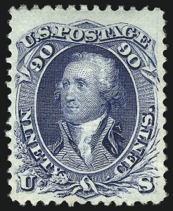Sale 1096, Lot 195, 1867-68 Grilled Issue, E-F Grills (Scott 86-101)