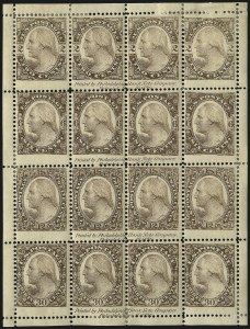 Sale 1096, Lot 325, 1879 American Bank Note Co. Issue (Scott 182-191)