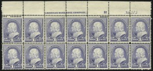 Sale 1096, Lot 373, 1881-88 American Bank Note Co. Issues (Scott 205-218)