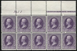 Sale 1096, Lot 387, 1890-93 Issue (Scott 219-229)
