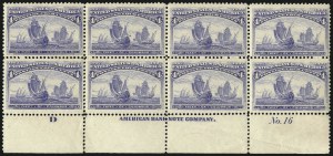 Sale 1096, Lot 407, Proofs and 1c-30c 1893 Columbian Issue (Scott 230-239)