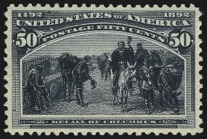 Sale Number 1096, Lot Number 419, 50c-$5.00 1893 Columbian Issue (Scott 240-245)