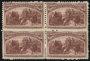 Sale 1096, Lot 425, 50c-$5.00 1893 Columbian Issue (Scott 240-245)