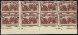 Sale 1096, Lot 426, 50c-$5.00 1893 Columbian Issue (Scott 240-245)