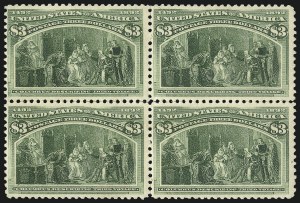 Sale 1096, Lot 429, 50c-$5.00 1893 Columbian Issue (Scott 240-245)