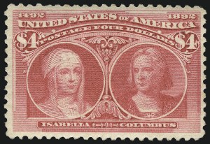 Sale 1096, Lot 431, 50c-$5.00 1893 Columbian Issue (Scott 240-245)