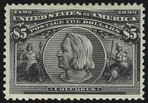 Sale 1096, Lot 435, 50c-$5.00 1893 Columbian Issue (Scott 240-245)