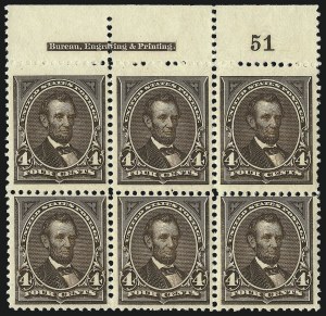 Sale 1096, Lot 449, 1894 Unwatermarked Bureau Issue (Scott 246-263)
