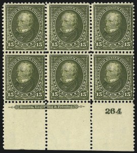 Sale 1096, Lot 498, 1895-98 Watermarked Bureau Issues (Scott 264-284)