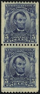 Sale 1096, Lot 558, 1906-08 Issue Imperforates and Coils (Scott 314A-322)
