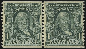 Sale 1096, Lot 559, 1906-08 Issue Imperforates and Coils (Scott 314A-322)