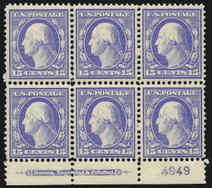 Sale 1096, Lot 625, 1910-11 Washington-Franklin Issue (Scott 374-396)