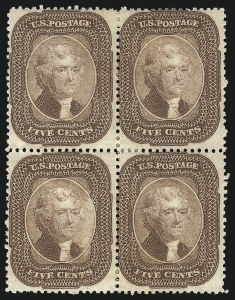 Sale 1096, Lot 65, 5c-10c 1857-60 Issue (Scott 27-35)