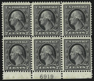 Sale 1096, Lot 659, 1912-14 Washington-Franklin Issue (Scott 405-423D)