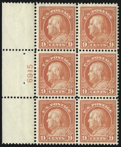 Sale 1096, Lot 663, 1912-14 Washington-Franklin Issue (Scott 405-423D)