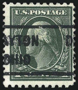 Sale 1096, Lot 676, 1912-14 Washington-Franklin Issue (Scott 405-423D)