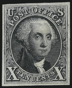 Sale 1096, Lot 7, 1847 Issue, 1875 Reproduction of 1847 Issue (Scott 1-4)