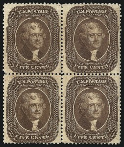 Sale 1096, Lot 73, 5c-10c 1857-60 Issue (Scott 27-35)
