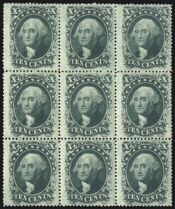Sale 1096, Lot 79, 5c-10c 1857-60 Issue (Scott 27-35)