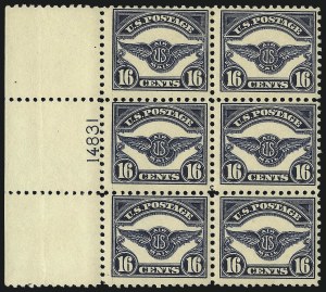 Sale 1096, Lot 819, Air Post, cont., Buffalo Balloon (Scott C4-C15, CL1)