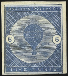 Sale 1096, Lot 827, Air Post, cont., Buffalo Balloon (Scott C4-C15, CL1)