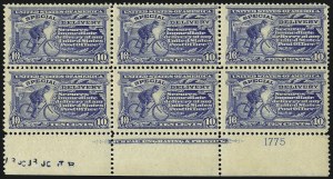 Sale 1096, Lot 833, Special Delivery (Scott E1-E10)